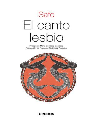 cover image of El canto lesbio